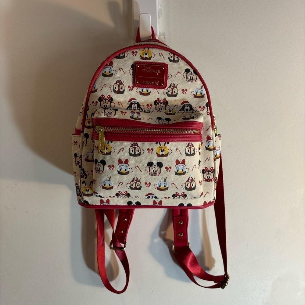 DISNEY LOUNGEFLY Backpack with Disney Characters Mickey Donald Duck Others Bag